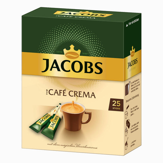 Jacobs Typ Café Crema, 5er Pack, löslicher Kaffee, Instantkaffee, Instant, 5 x 25 Portionen