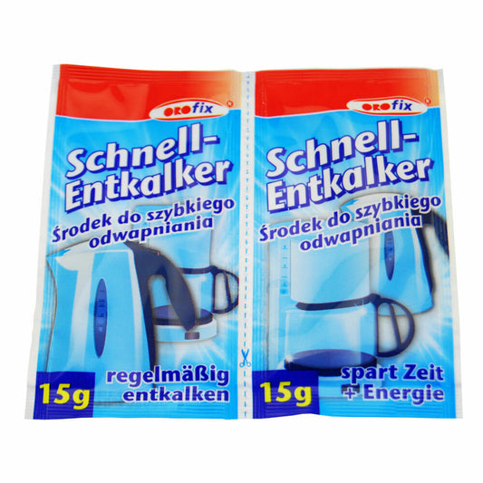 ORO fix Schnell-Entkalker Pulver für Wasserkocher und Kaffeemaschinen, 2 x 15g