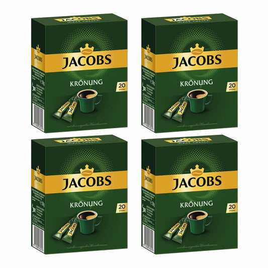 Jacobs Krönung, Instant Kaffee, Getränkepulver zum Aufgießen, 80 Portionen à 1.8 g