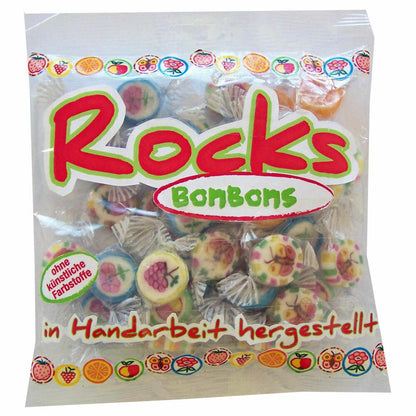 Rocks Bonbons, Hard Caramel Fruit Mix, 150g