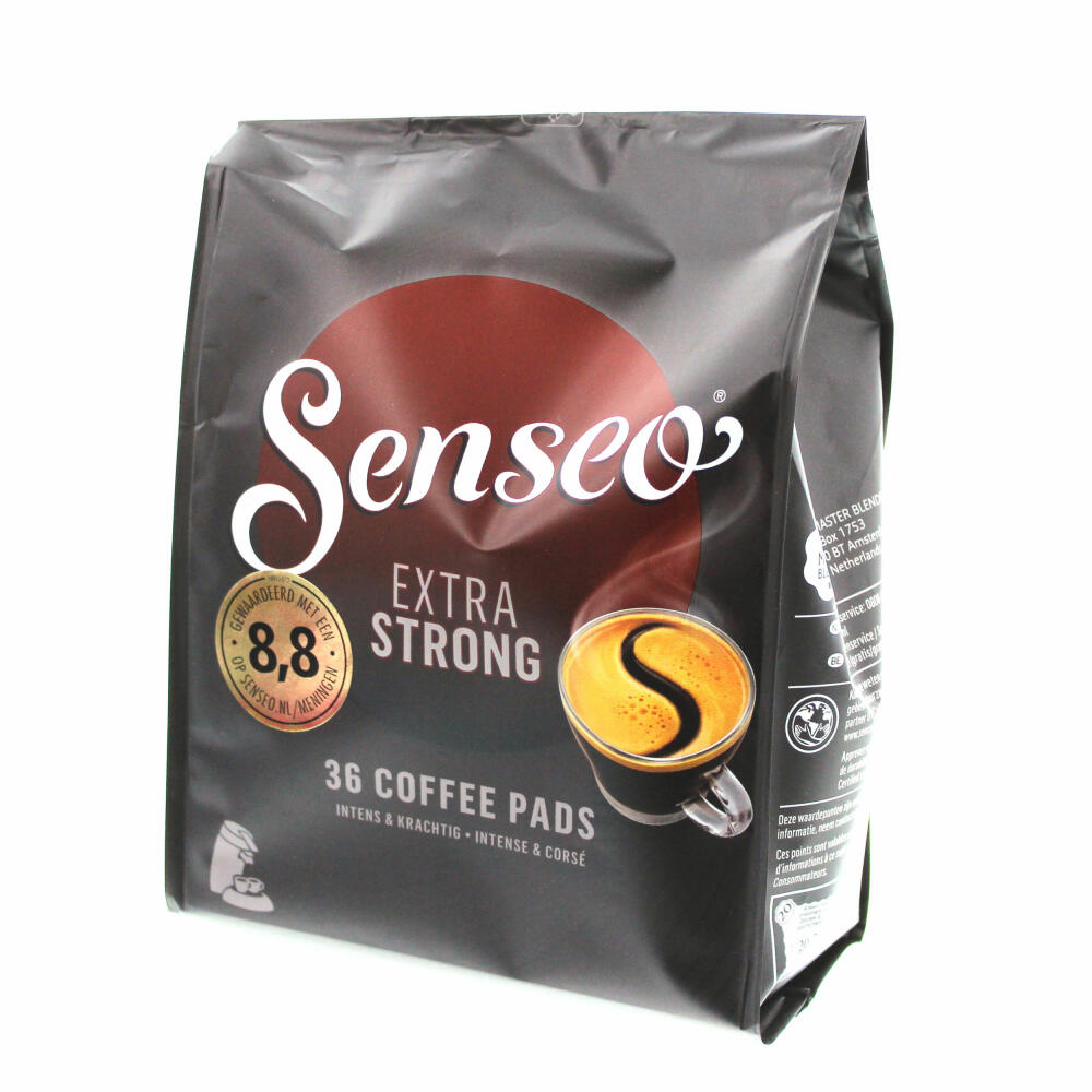 Senseo Coffee Pads Extra Strong / Extra Strong, Intense and Full-Bodied Taste, Coffee for Coffee Pad Machines, 36 Pads