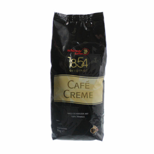 Schirmer Coffee Cafe Creme Swiss Style, whole beans, coffee beans, 1000g