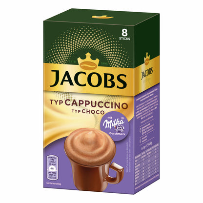 Jacobs Instant Cappuccino Milka, Soluble Coffee, Instant Coffee, 24 servings of 18 g each