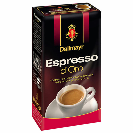 Dallmayr Espresso d'Oro, Coffee, Ground Roasted Coffee, Barista Quality, Golden Crema, 250 g