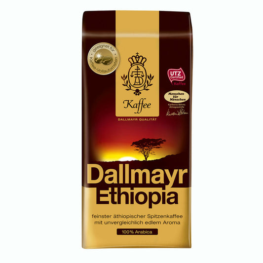 Dallmayr Ethiopia, bean coffee, coffee, roasted coffee, coffee beans, 100% Arabica, 500 g