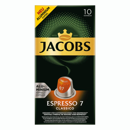 Jacobs Espresso Kapsel 5er Set, Kaffeekapseln, Nespresso Kompatibel, Kaffee, 50 Kapseln