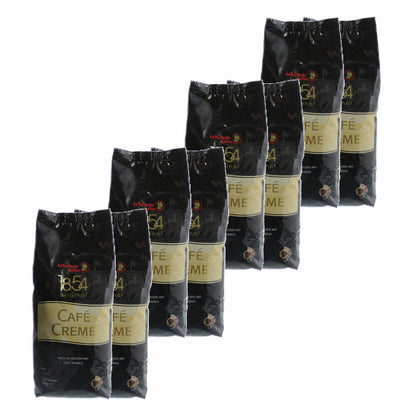 Schirmer Coffee Cafe Creme Swiss Style, whole beans, coffee beans, pack of 8, 8 x 1000g