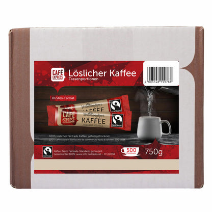 Café Express Kaffeesticks, löslicher Kaffee, Instantkaffee, 500 x 1.5 g