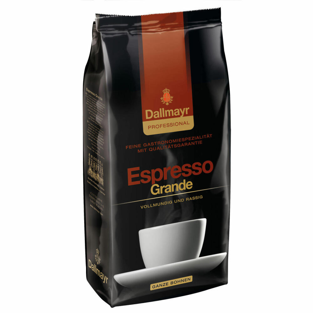 Dallmayr Professional Espresso Grande Bohnenkaffee, Röstkaffee, Kaffee, ganze Bohnen, 1000 g