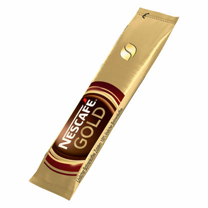 Nescafé Gold, Löslicher Bohnenkaffee, Instantkaffee, Kaffee Sticks, 10 Portionen