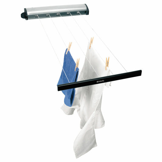 Brabantia Extendable Clothesline, Clothes Dryer, Stainless Steel, 22 Meters, 385766