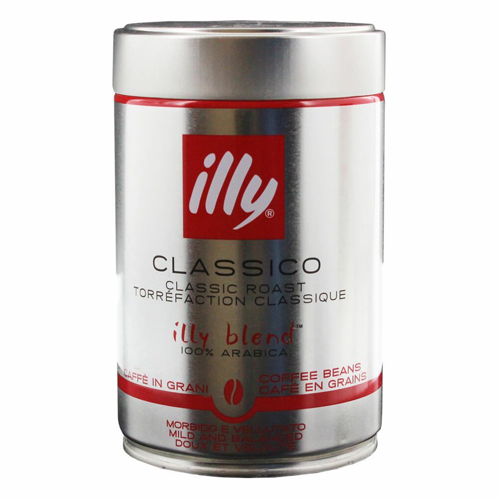 Illy Espresso, 100% Arabica Kaffee, ganze Bohnen, mittlerer Röstgrad, Dose, 3er Pack, 3 x 250g