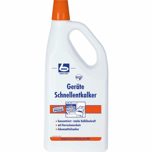 Becher Geräte-Schnellentkalker, Entkalker, Kalkreiniger, Antikalk, 2 L