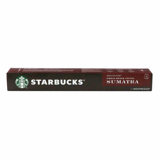 Starbucks Sumatra Single Origin Coffee, Coffee, Roasted Coffee, Nespresso Compatible, Coffee Capsules, 10 Capsules