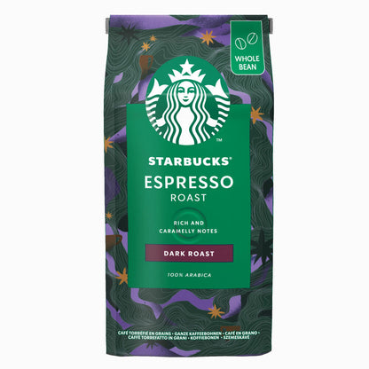 Starbucks Whole Bean Espresso Set, Blonde Espresso + Espresso Roast, 2 Varieties, Roasted Coffee, 2 x 200 g