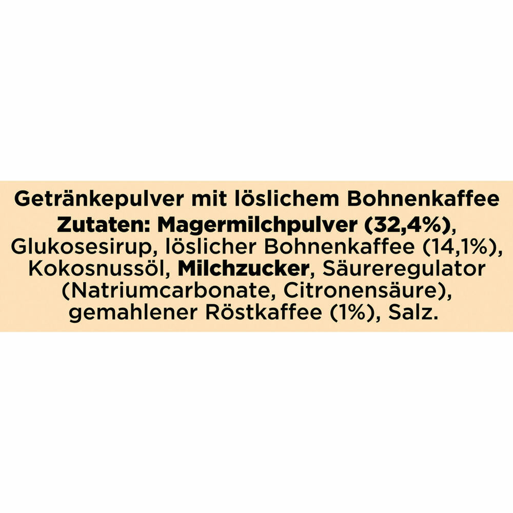 Nescafé Gold Typ Cappuccino Weniger Süß, Löslicher Bohnenkaffee, Instantkaffee, Kaffee, 2 x 10 Portionen