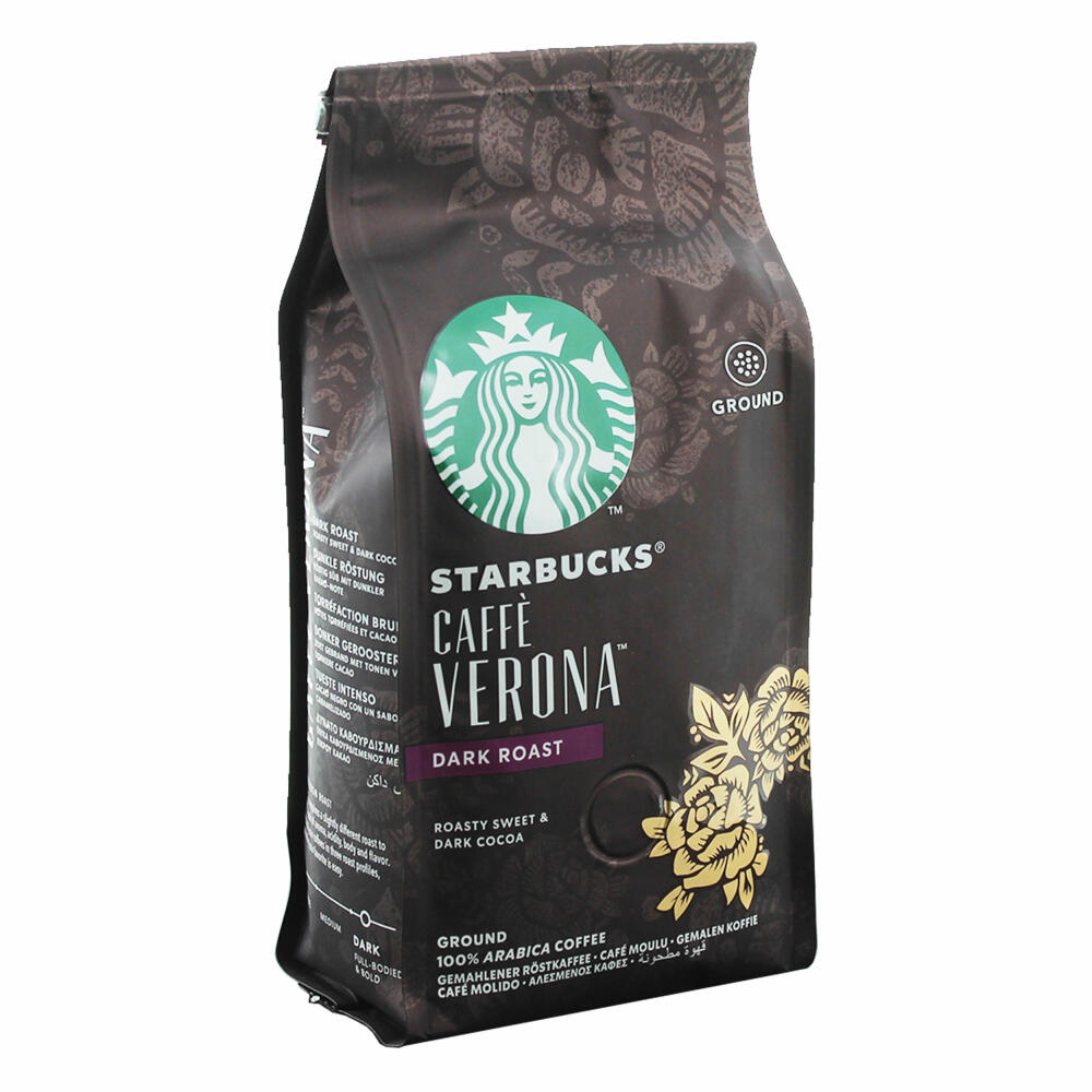 Starbucks Roasted Coffee Complete Set, All Varieties, 3 x Ground + 3 x Whole Beans, Coffee, 6 x 200 g