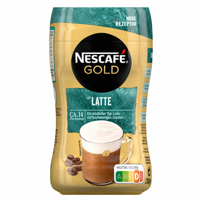 Nescafé Gold Probierset, Löslicher Bohnenkaffee, Kaffee, Instantkaffee, 4 x 250g, Dose