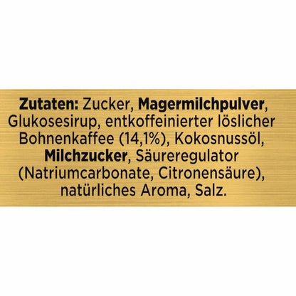 Nescafé Gold Typ Cappuccino Entkoffeiniert, Löslicher Bohnenkaffee, Instantkaffee, Kaffee, Dose, 10 x 250 g