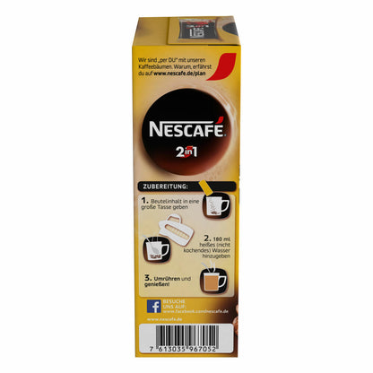 Nescafé 2in1 Stix, 2er Set, Kaffee mit Creamer / Kaffeeweißer, Instant Milchkaffee