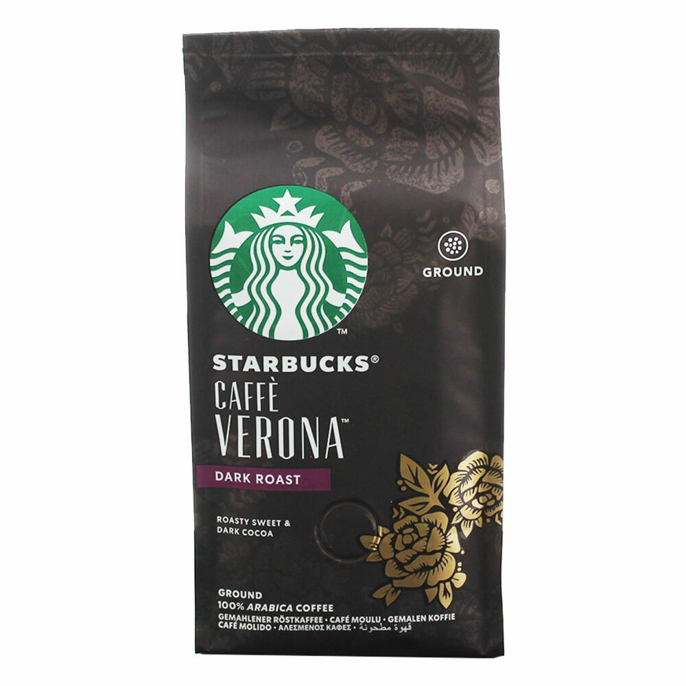 Starbucks Roasted Coffee Complete Set, All Varieties, 3 x Ground + 3 x Whole Beans, Coffee, 6 x 200 g