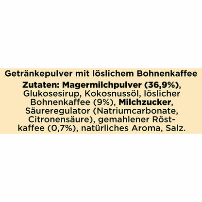 Nescafé Gold Typ Latte, Löslicher Bohnenkaffee, Instantkaffee, Instant Kaffee, 8 Portionen, 012404697