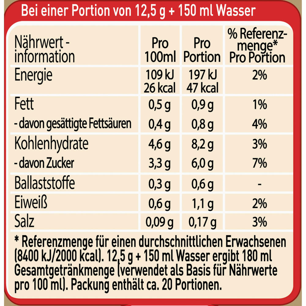 Nescafé Gold Typ Cappuccino Entkoffeiniert, Löslicher Bohnenkaffee, Instantkaffee, Kaffee, Dose, 2 x 250 g