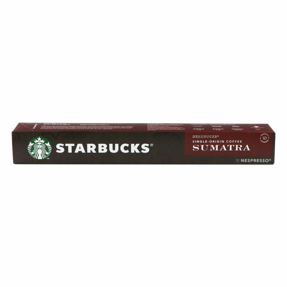 Starbucks Sumatra Coffee Set of 12, Single Origin, Roasted Coffee, Nespresso Compatible, Coffee Capsules, 12 x 10 Capsules