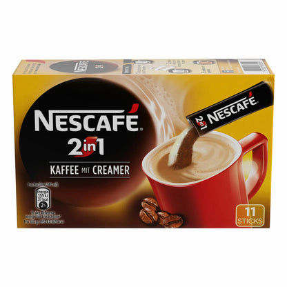 Nescafé 2in1 Stix, 3er Set, Kaffee mit Creamer / Kaffeeweißer, Instant Milchkaffee