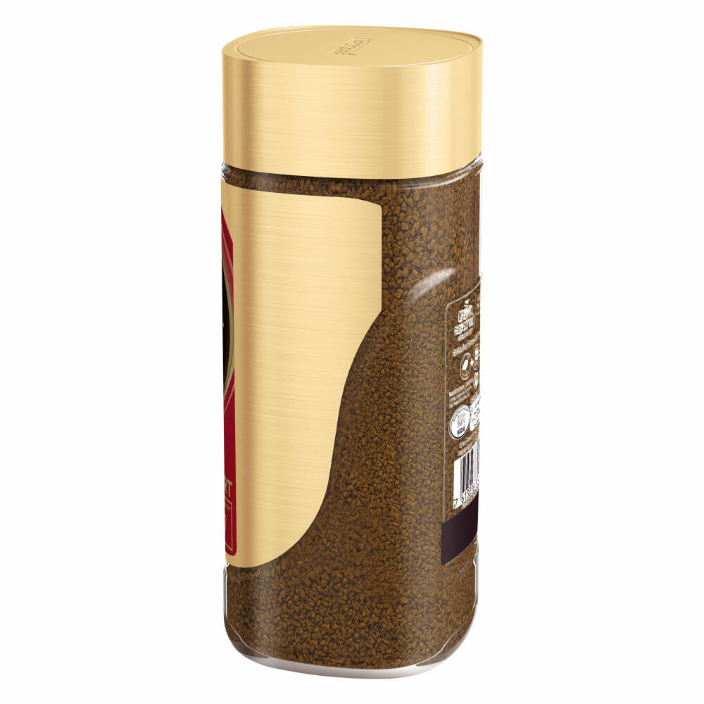 Nescafé Gold Entkoffeiniert, löslicher Bohnenkaffee, Decaf Kaffee, Glas, 200 g, für 100 Tassen