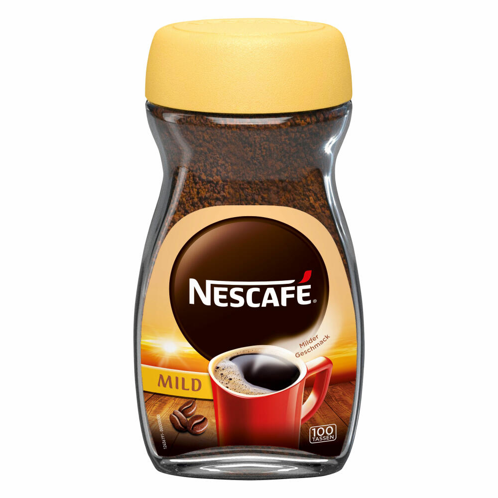 Nescafé Classic Mild, instant coffee beans, coffee, glass, 200 g, for 100 cups