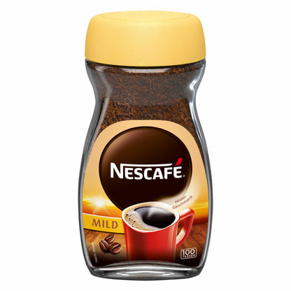 Nescafé Classic Mild, löslicher Bohnenkaffee, Kaffee, Glas, 200 g, für 100 Tassen