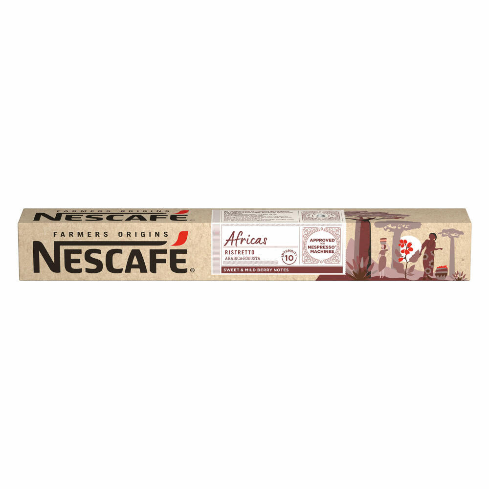 Nescafé Ristretto Africa, Farmers Origins, Nespresso coffee capsules, 10 pieces, 55 g