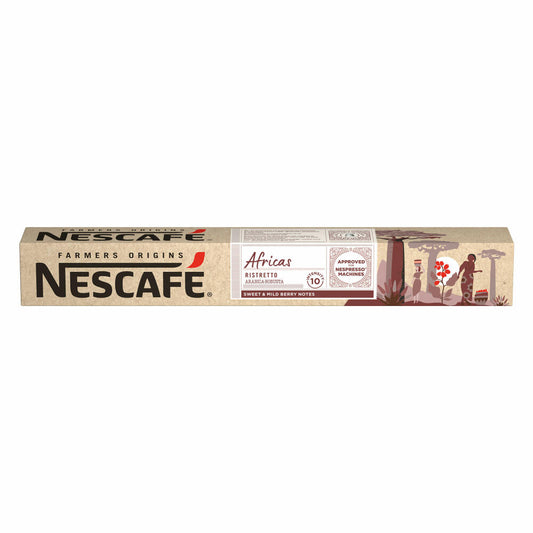 Nescafé Ristretto Africa, Farmers Origins, Nespresso coffee capsules, 10 pieces, 55 g