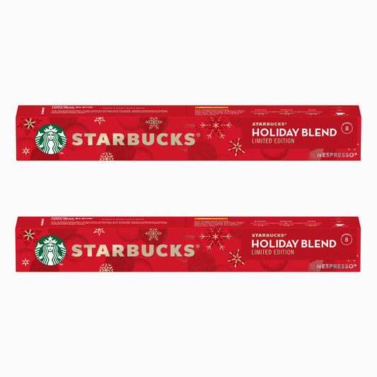 Starbucks Holiday Blend, Coffee, Roasted Coffee, Nespresso Compatible, Coffee Capsules, 2 x 10 Capsules