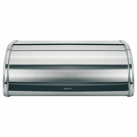 Brabantia Brotkasten, Rollbrotkasten, Brotbox, Brotbehälter aus Metall, Matt Edelstahl, 348921