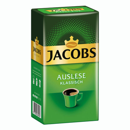 Jacobs Auslese Classic Ground, ground roasted coffee, filter coffee, coffee, 12 x 500 g