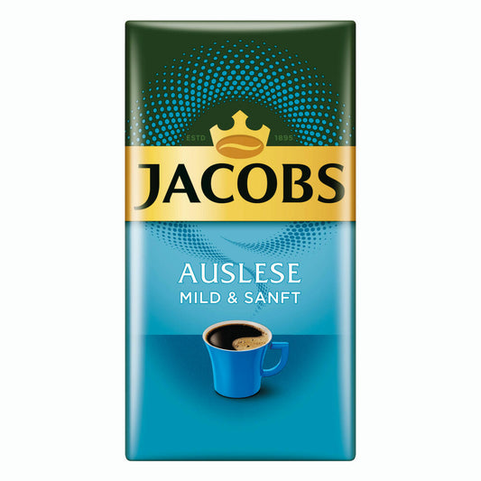 Jacobs Auslese Mild &amp; Gentle, ground roasted coffee, filter coffee, coffee, 12 x 500 g