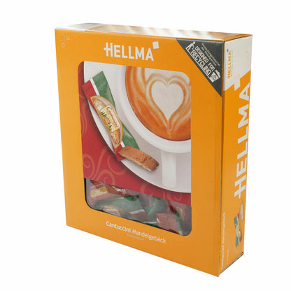 HELLMA Cantuccini, italienisches Mandelgebäck, Kaffeegebäck, 60 Stück