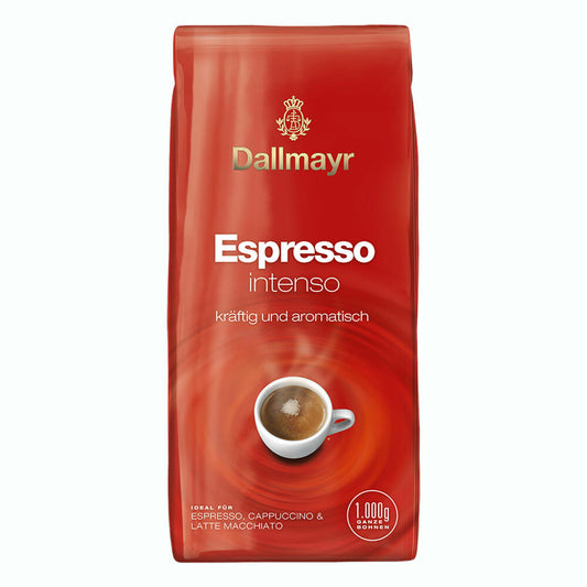 Dallmayr Espresso Intenso, bean coffee, roasted coffee, coffee, coffee beans, 1000 g