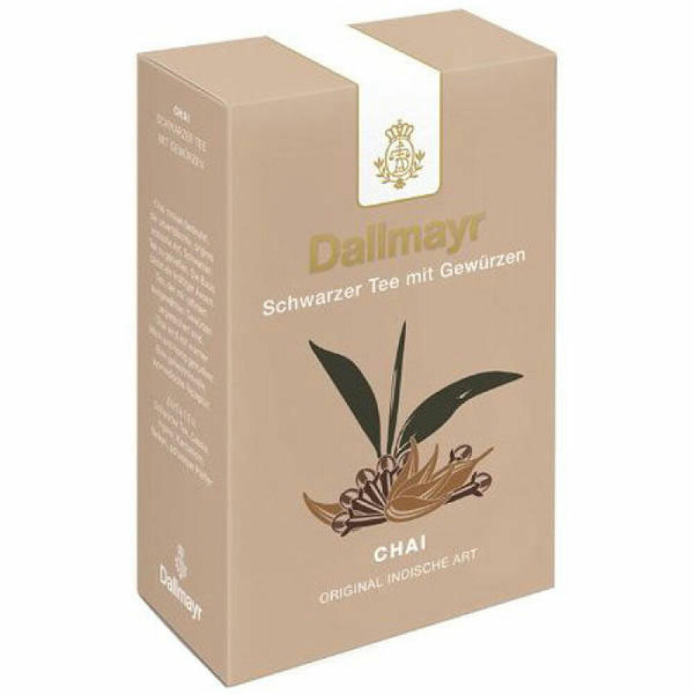 Dallmayr Ayurvedischer Schwarztee - Chai, Schwarzer Tee, Assam Tee, Ceylon Tee, Loser Tee, Kräftig, 100 g