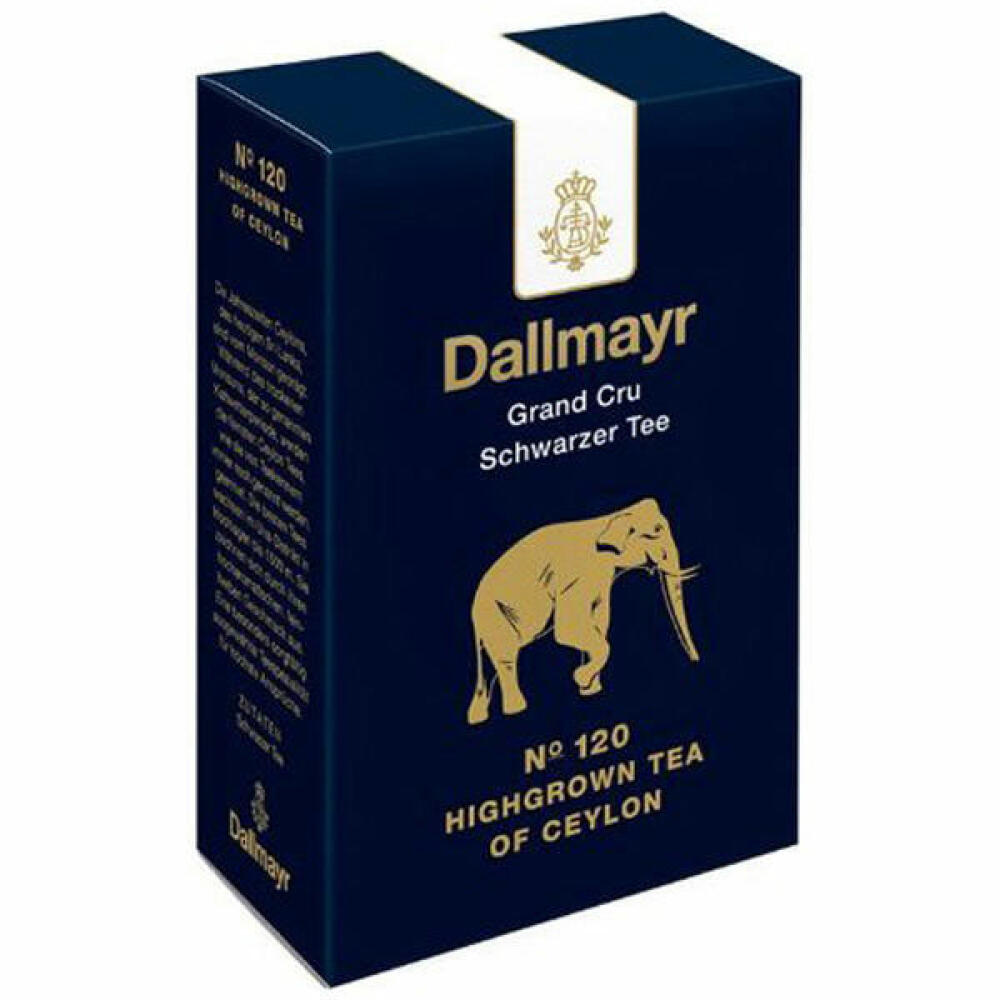 Dallmayr Grand Cru Black Tea - No. 120 Highgrown Tea of ​​Ceylon, Black Tea, Black Tea, Loose Tea, Second Flush, Ceylon Tea, 100 g