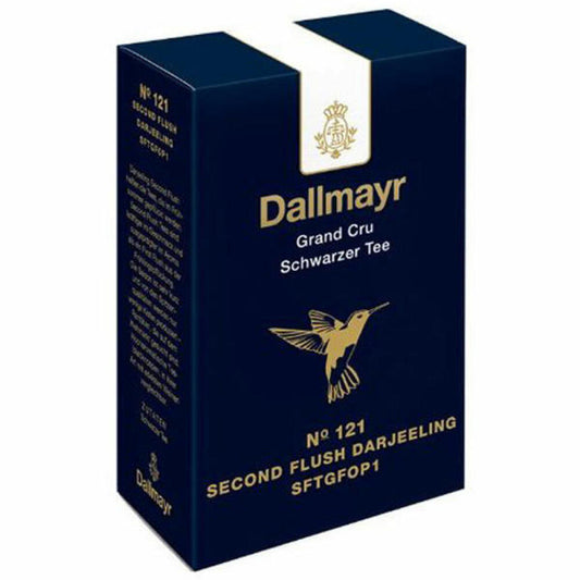 Dallmayr Grand Cru Schwarztee - Nr. 121 Second Flush Darjeeling, Schwarzer Tee, Black Tea, Loser Tee, Ceylon Tee,  Kräftig, 100 g