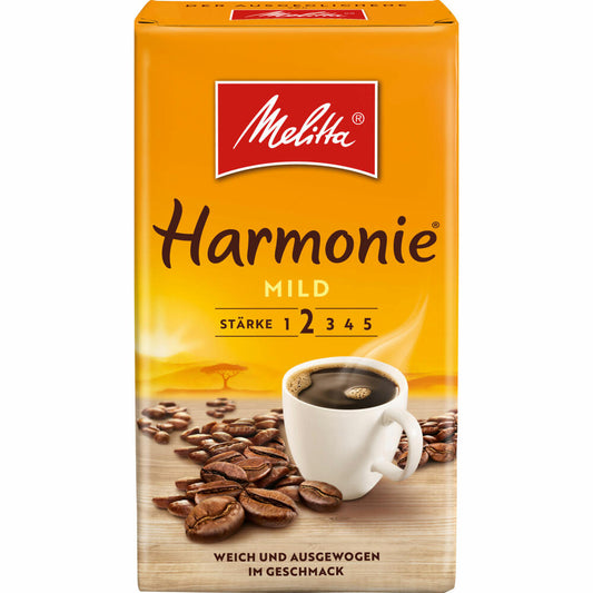 Melitta Cafe Harmonie, ground roasted coffee, filter coffee, coffee, 500 g