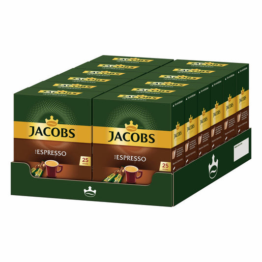 Jacobs Type Espresso, 12-pack, soluble coffee, instant coffee, 25 individual portions each