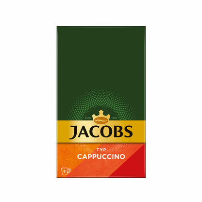 Jacobs Instant Cappuccino, coffee sticks, cappuccino sticks, soluble coffee, 8 sticks / 8 servings, 4090076