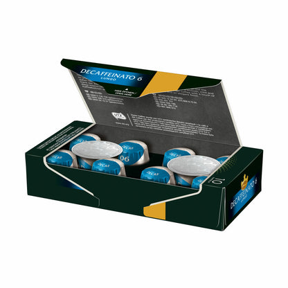 Jacobs Decaffeinato 6 Lungo Set of 10, Coffee Capsules, Nespresso Compatible, Coffee, 10 x 10 Capsules, á 5.2 g