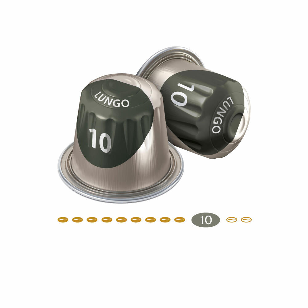 Jacobs Lungeo 10 Forte set of 3, coffee capsules, Nespresso compatible, coffee, 3x10 capsules, á 5.2 g