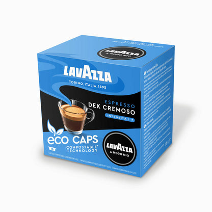 Lavazza A Modo Mio Eco Kaffeekapseln Espresso Dek Cremoso, Kaffee Kapsel, Kompostierbar, 2 x 16 Kapseln