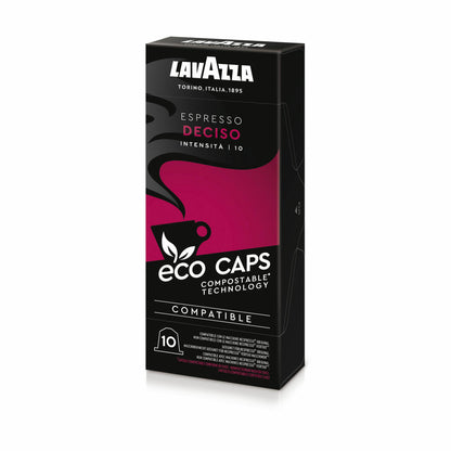 Lavazza Eco Coffee Capsules Espresso Deciso, Nespresso compatible, Coffee Capsule, 2 x 10 Capsules